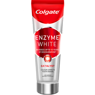 欧洲进口高露洁光感白活性天然无水酵素美白牙膏烟渍亮白清新口气