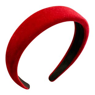 喜庆红色高颅顶发箍女高级感洋气时尚秋冬头箍2026新款不勒头发卡