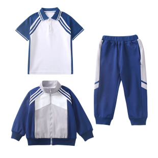 学院风校服套装中小学生年级运动班服春夏新款男女童老师幼儿园服