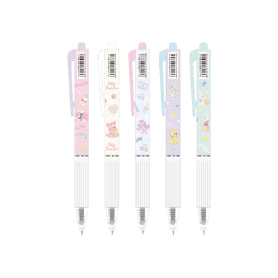 Nakabayashi仲林 Ms LUTRA静音中性笔日系按动黑笔生手帐笔专用水笔速干黑色0.5刷题笔高颜值签字考试笔文具