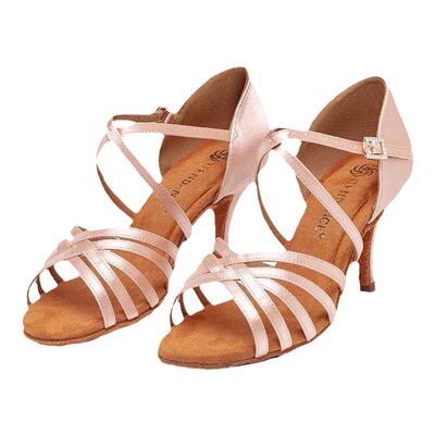 新款拉丁舞鞋itendance比赛缎面