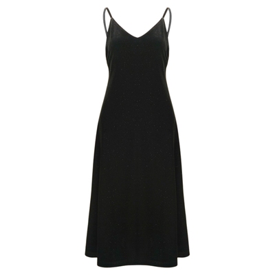 谷邦丝绒吊带连衣裙女