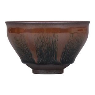 福建建阳建盏茶杯西瓜斑兔毫原矿主人品茗杯铁胎束口盏杯单杯多款