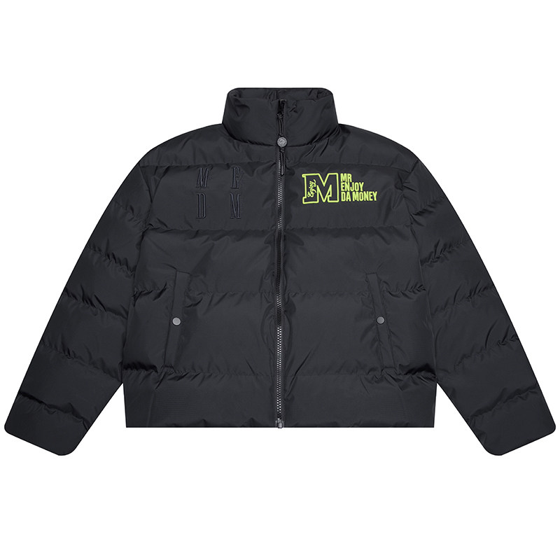 MEDM 90鸭绒刺绣基础羽绒服冬季美式短款休闲防风保暖外套潮牌男