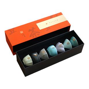 西泠印社集团且茶且印茶具套装礼盒七任社长印章小茶杯茶碗茶盏斗笠杯功夫杯茶饼茶文化新婚送礼高档送礼物