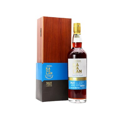 中国台湾金车KAVALAN噶玛兰经典独奏PX雪莉桶威士忌进口洋酒750ML