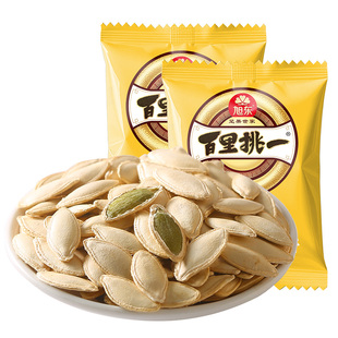 旭东百里挑一南瓜子原味旗舰店小包袋装南瓜籽新年货礼盒批发零食