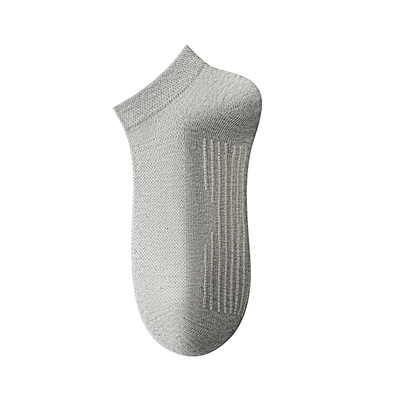 船袜男纯棉夏薄款不掉跟防滑防臭