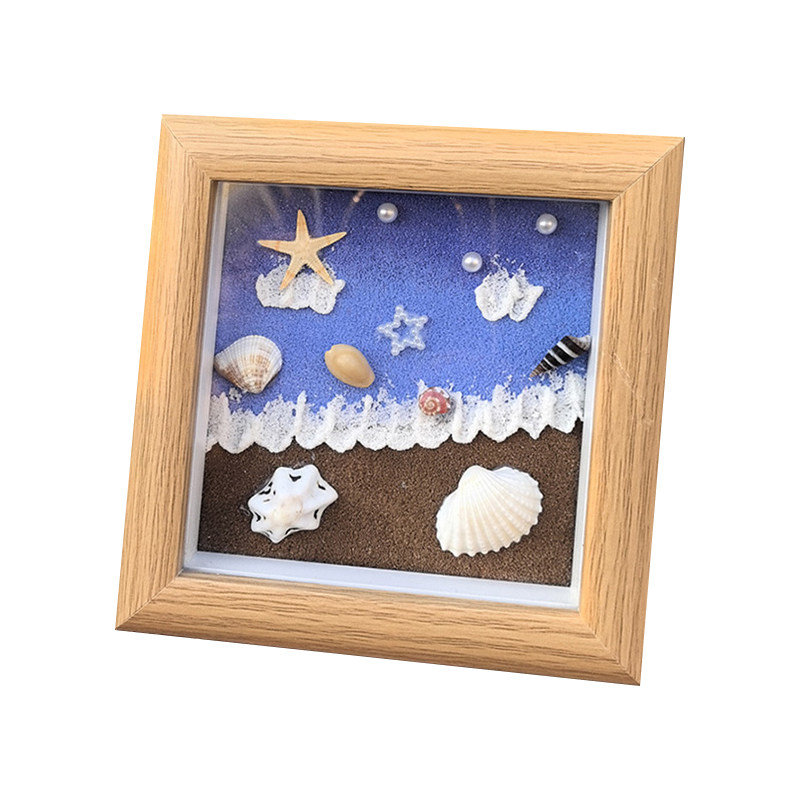 天然贝壳海螺海星相框diy手工手工创意粘贴类