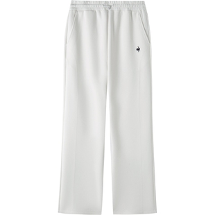 乐卡克法国公鸡2026年春季女款舒适运动休闲针织长裤直筒纯色网球