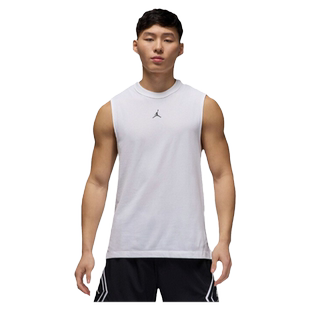 JORDAN耐克DRI-FIT男子速干无袖运动上衣夏季跑步背心FN5857-100