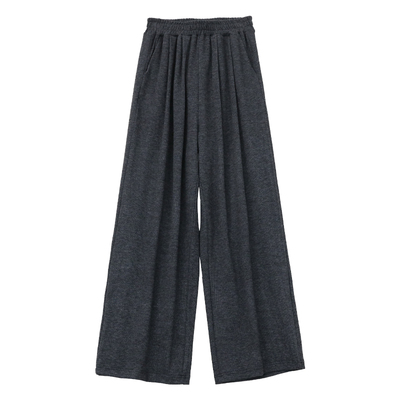 高个子加长高腰垂感宽松休闲裤