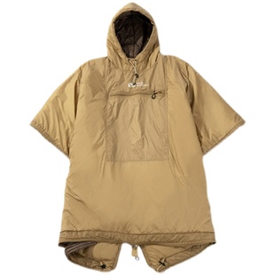 牧高笛精致露营可穿式斗篷户外露营防寒棉睡袋成人保暖便携被子