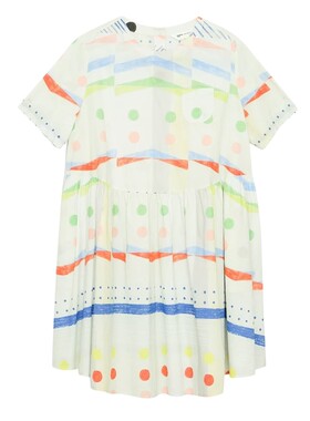 MOVEUP幻走2026夏季新款.FUN系列纯棉小正肩印花两件套梭织连衣裙