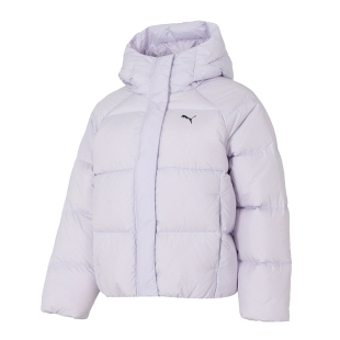 PUMA彪马羽绒服女装2026春季新款运动服连帽保暖浅紫色外套691045