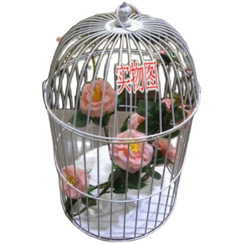 海石铁花艺装饰品婚庆摄影道具铁艺鸟笼装饰橱窗道具摆设壁挂摆件