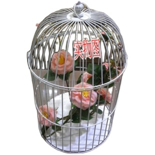 海石铁花艺装饰品婚庆摄影道具铁艺鸟笼装饰橱窗道具摆设壁挂摆件