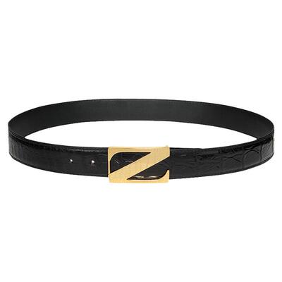 WILLIAMMILTON男鳄鱼皮皮带