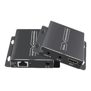 HDMI网线延长器4K高清网线转换器h.265编解码局域网传输器信号分屏器音视频收发器一发多收网桥光纤放大器