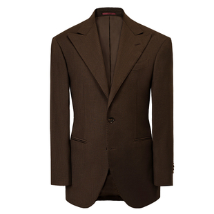 【绅士盔甲 半麻衬】CULTUM70%澳毛斜纹席纹戗驳领西服套装男