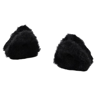 秋冬新款毛绒猫耳朵侧边发夹甜美少女顶夹可爱小抓夹刘海夹子发卡