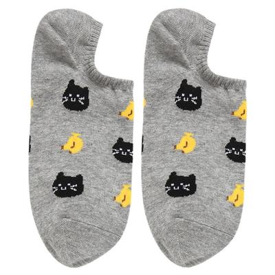 vivid韩国纯棉不掉跟不褪色船袜