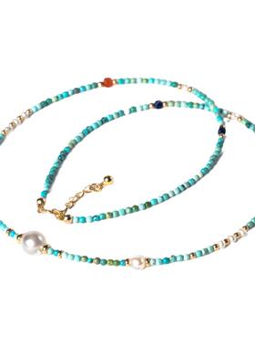 原矿项链金囍手作天然材质原创