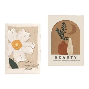 现代简约奶油风肌理餐厅装饰画沙发背景墙挂画高级卧室床头壁画