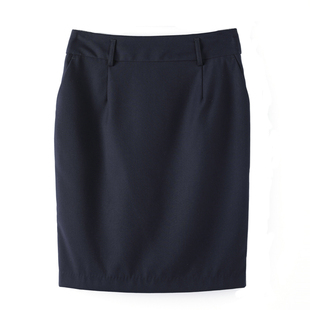 〖免烫抗皱〗包臀裙女半身裙夏季薄款工装裙系腰带口袋职业西装裙