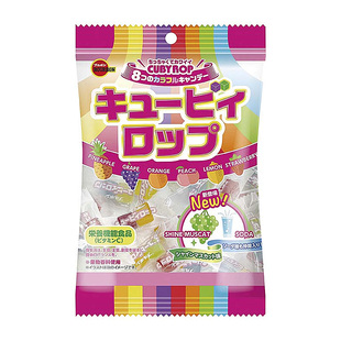 日本进口零食布尔本方块水果糖小硬糖8种综合什锦混合水果味喜糖