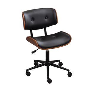 轻奢电脑椅家用实木小型卧室书房久坐转椅升降座椅办公椅子舒适