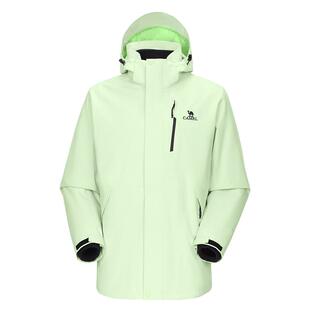 骆驼3514Pro冲锋衣男女三合一可拆卸加绒加厚外套防风防水登山服