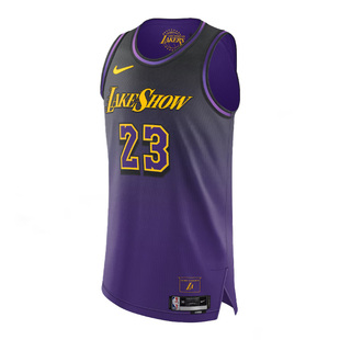 正品NIKE耐克湖人23勒布朗詹姆斯里弗斯篮球球衣sw球迷版运动背心