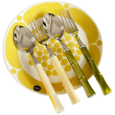 意大利Rivadossi竹节亮面西餐具