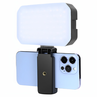 充电便携式手机拍照补光灯自拍手持三色相机直播户外视频美食专用