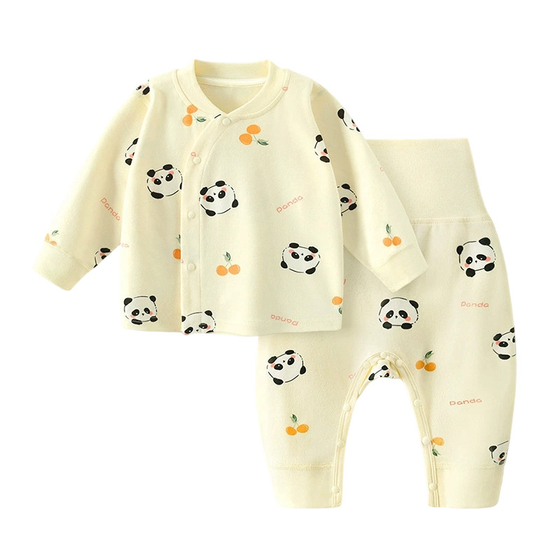 婴幼儿衣服高腰护肚秋裤分体套装
