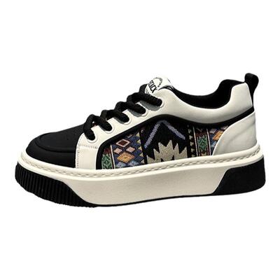 2025春秋韩版潮流透气厚底板鞋