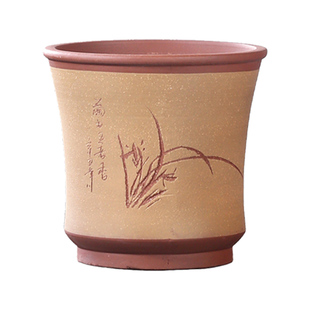 兰花盆 盆景盆 蕙兰盆君子兰盆大号绿植盆栽室内桌面紫砂兰花盆