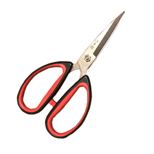 汪吾铨绒花打尖不锈钢龙花剪刀家用厨房强力工厂专用服装剪子2208