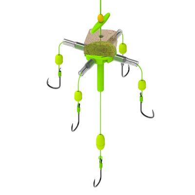 胜丸新型零重力方块钩爆炸钩浮钓鲢鳙专用钩五爪十字钩抛竿翻板钩