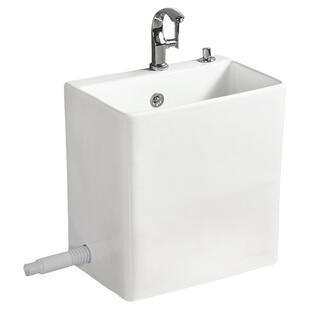 尚象洗拖把池阳台卫生间地盆拖布池家用带龙头孔一体墩布盆池陶瓷