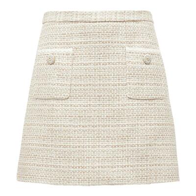 VeroModa中腰编织感半身裙气质