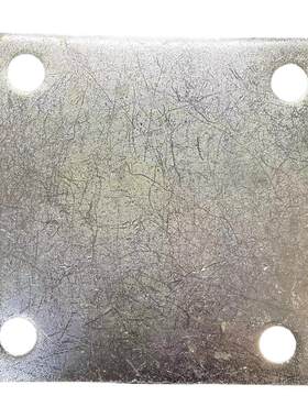 圆孔镀锌铁板钢板预埋件钢板钢管底座四孔立柱幕墙配件非标定做68