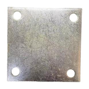 圆孔镀锌铁板钢板预埋件钢板钢管底座四孔立柱幕墙配件非标定做68