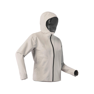 迪卡侬MH100冲锋衣女新款户外徒步登山服防风防雨夹克薄外套ODT2