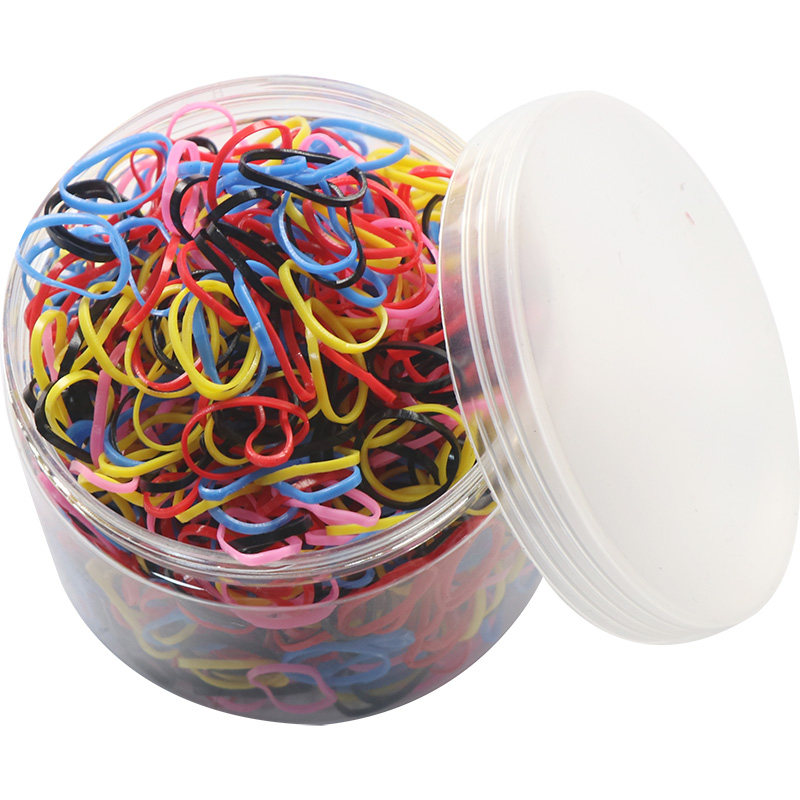 一次性发圈儿童橡皮筋胶圈小号黑色彩色女童宝宝绑头发扎头发绳