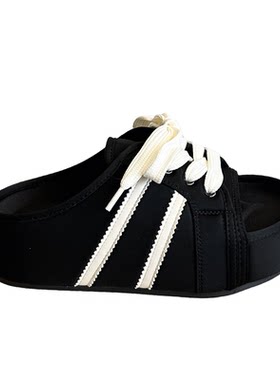 时尚露趾一字拖休闲沙滩凉拖鞋夏