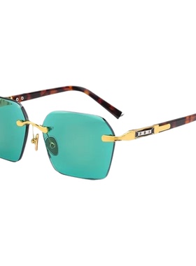 高档真水晶眼镜石头镜帝王墨绿水晶石镜精选东海原石护目养眼镜