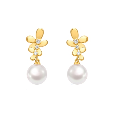 LynnHaven麟玟Akoya海水珍珠耳饰