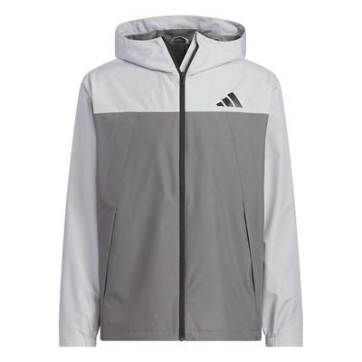 阿迪达斯男女拒水休闲连帽外套